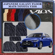 Toyota Vios Galaxy Floor Mats JDM Carpet Magic Velcro Backing Blink Effect