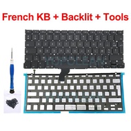 New Laptop A1502 Keyboard US UK Spain Russian French Swiss Portugal Layout For Macbook Pro Retina 13
