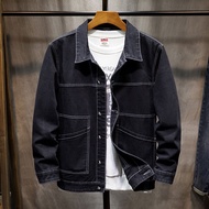 COD Plus Size Denim Jackets for Men Black Stretch Jeans Jacket Big Size Coat 6XL 7XL 8XL TYYHFHG