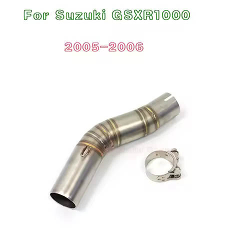 GSXR1000 High Quality Motorcycle Exhaust Middle pipe link pipe For suzuki GSXR1000 GSX R1000 GSXR 10