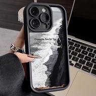 Beach Line Pattern Soft Case Oppo Reno 5 3 6 7 7Z 8 8Z Case Oppo Reno8T Case Oppo F9 F11 F21Pro Case Oppo Find X3 Lite a1x Holiday Gift Fashion Silicone TPU Soft Shell