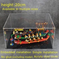 Height:20cmAcrylic dust cover ，acrylic display box，toy display box，Building block display box ，Hand made model collection display box，High transparency, complete and accurate dimen