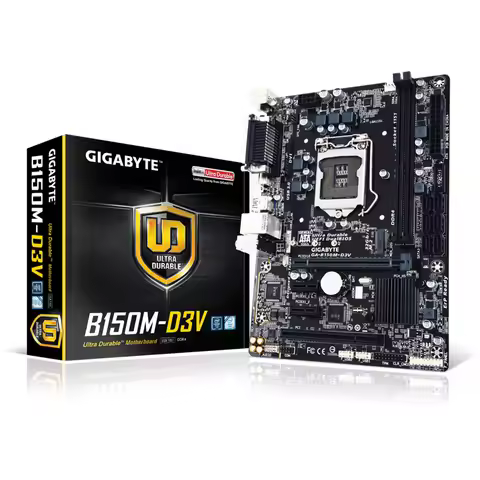 NEW Gigabyte B150M D3V Desktop GA-B150M-D3V DDR4 Motherboard B150M B150 Socket LGA 1151 USB3.0 Mothe