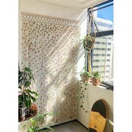 READY macrame tirai pintu/ macrame backdrop/ gorden jendela/ makrame putih