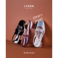Lyden Mary Jane Glossy series 5cm pump heels - Classic Black//Maroon//Silver