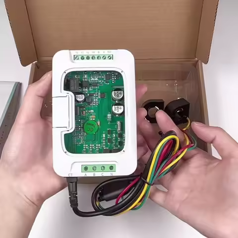 PZEM-6L24 RS485 For Modbus-RTU Power Monitor 3-phase 110 380V 100A Active Reactive Energy Voltage Cu