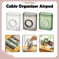 Cable Organizer Airpod/ Box Transparent Cable Storage Box Multipurpose Data Cable Storage Box