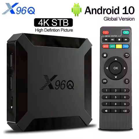 X96Q TV BOX 2GB 16GB Allwinner H313 Quad Core Android 10.0 2.4G Wifi 4K HD Set top box Smart Media P