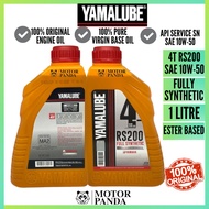 YAMALUBE RS200 4T 10W-50 ESTER BASED FULLY SYNTHETIC ENGINE OIL LUBRICANT MINYAK HITAM ENJIN Y15ZR Y