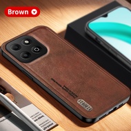 Retro Frosted Magnetic chủ Leather trường hợp đối với Honor x6b Ốp viền điền thoại mềm vỏ bảo vệ cam