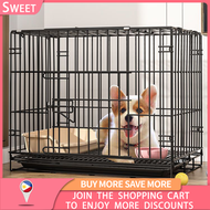 Pet Cage Dog Cage Cat Cage for Dog with Poop Foldable Sturdy  Pet Furniture Cat Cages with Wheels