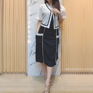 FM -Dress Bolero - SETELAN DRESS - DRESS IMLEK - DRESS MURAH - DRESS JUMBO - DRESS MICHI BOLERO Crep