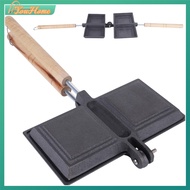 【Fast Delivery】Cast Iron Sandwich Maker Double Sided Sandwich Toaster Sandwich Maker Grill for Break