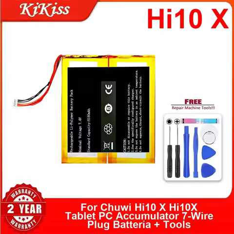 Laptop Battery Hi10 X For Chuwi Hi10 X Hi10X Tablet PC Accumulator 7-Wire Plug Batteria + Tools Repl