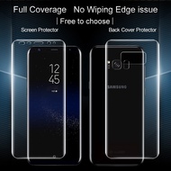 [SG] Samsung Galaxy S8 Plus / S8+/ S8  - Hydrofilm Screen Protector Front &amp; Back Full Coverage Adhesive Clear Film Plus