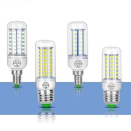 2 cái đèn LED dạng bắp 220V E14 E27 Bóng đèn ánh sáng mạnh 2700k 6500K bóng đèn Ngô Ánh sáng 2835smd