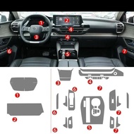 Tpu Transparent Film for Citroen C5X C5 X Car Interior Sticker Center Console Gear Navigation Dashbo