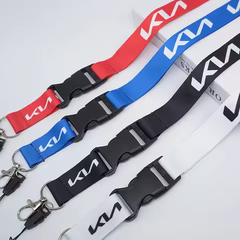 Nylon Printed Badge Lanyard Car Keychain for Kia Sportage Ceed Picanto Rio ProCeed Niro 5 3 4 K7 K5