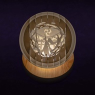 光影紙雕夜燈-原神雷電將軍精緻款