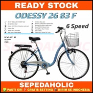 Sepeda Keranjang Dewasa Mini Odessy 26 83 F Ukuran 26 Inch 6 Speed