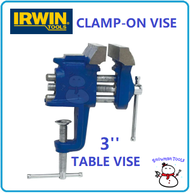 [100% ORIGINAL] IRWIN TABLE CLAMP VISE IRWIN BRAND CLAMP ON VISE 3 TABLE VICE 3" 75mm LOCKING CLAMPS