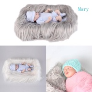 Mary 60x50cm Newborn Baby Blanket Infant Photo Props Artificial Fur Rug Plush Photography Background