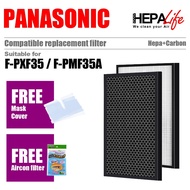 PANASONIC PXF35 PMF35A F-ZXFD35X F-ZXFD35X Compatible HEPA &amp; Carbon Filter