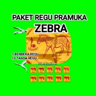 Zebra Team Package (1 Team Flag + 10 Team Signs) Team Package ZebraPRAMUKA