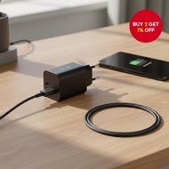 Samsung Compatible 25W Rapid Charger with Type C to Type C Cable  Samsung Pengecas Pantas 25w Serasi