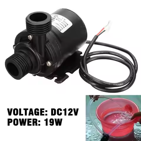 RV Water Pump DC 12V Brushless Water Pump Stainless Steel Shaft Brushless DC Motor Submersible Pump 
