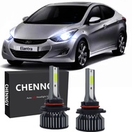 2ชิ้นสำหรับ Hyundai Elantra MD 6000K LED ไฟหน้าหลอดไฟ2012 2013 2014 2015 2016 2017 plug and play