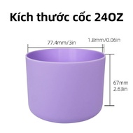 Ốp Nước Boot Chống Trơn Trượt Bảo Vệ Ốp Lưng Cho Owala 24oz/32oz/40oz Chai Cói Vòng Chặn