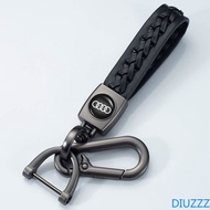 พวงกุญแจแฟชั่นหนังแกะนิ่มสำหรับผู้หญิงผู้ชายพวงกุญแจโลหะสำหรับ Audi
