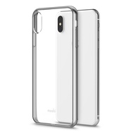 moshi iPhone XS Max Vitros超薄透亮保護外殼/ 銀