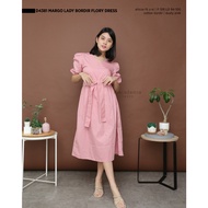 Macadamia House - D4381 Margo Lady Embroidery Flory Dress Women Premium