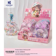 Meronce Beads Set Meronce Beads bracelet Beads 136 Donut DIY Beads Set Cute Beads for Bracelets, Nec