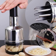 304 Stainless Steel Vegetable Chopper Chili Garlic Hand Cutter Portable Kitchen Chopper Cutter Dicer