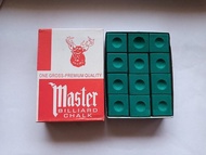 ชอคฝนหัวคิว Master สีเขียว  (1 กล่อง 12 ก้อน) มีให้เลือก แบบ 1 2 3 กล่อง