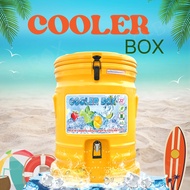 Ice Cooler Box ตราดอกบัว กระติกน้ำแข็งอเนกประสงค์ เก็บความเย็น สีเหลือง