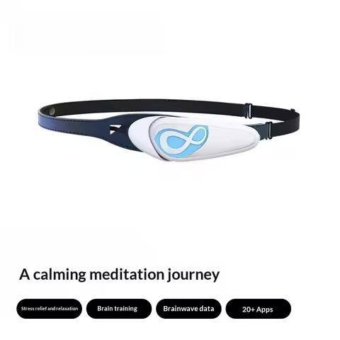 EEG Brainwave Headset - Focus & Relax Feedback, 40g, Bluetooth 3.0, 20+ Apps, 5-Hour Battery