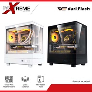 DarkFlash DB330M Reset M-ATX PC Case Glass Panel Without Fan