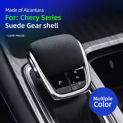 Alcantara suede For Chery Omoda C5 5 FX Gear Lever Cover Shifter Knob Case Gearbox Stick Shift Colla