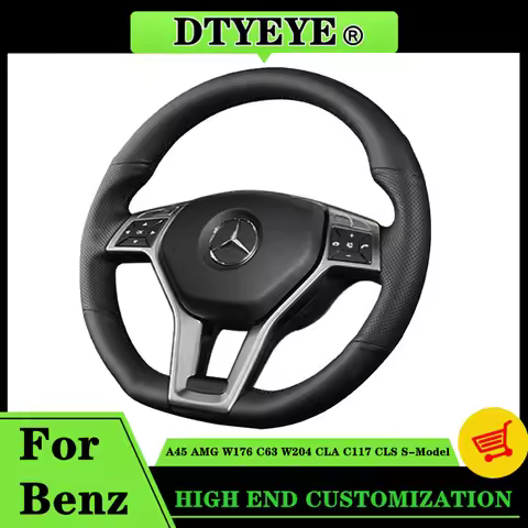 Car Steering Wheel Cover For Mercedes Benz A45 AMG W176 C63 W204 CLA C117 CLS S-Model 2011-2016 Orig