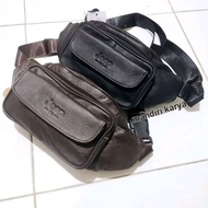 Genuine leather men's sling bag / leather waist bag / genuine leather waist bag, leather bag