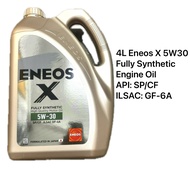 4L ENEOS X 5W30 FULLY SYNTHETIC ENGINE OIL . API: SP