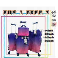 【DOMI】 Buy One Free Three Language 28inch & 24inch & 20inch &14inch High Quality Travel Luggage