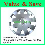 Proton Persona Exora 15 Inch Penutup Roda 15" Silver Wheel Cover Tayar Rim Cap Van Toyata