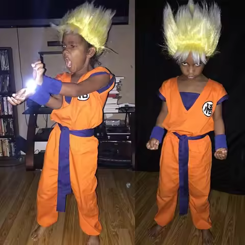 Sky05 Kids Halloween Costumes For 4-12 Year old Boys Goku Gohan Torankusu Trunks Vegeta Boy Cosplay 
