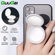 Guugei Mirror Airbag Bracket 360° Rotatable Back Sticker Phone Holder Makeup mirror Desktop Stand