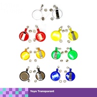 GANTUNGAN Yoyo ID Card Transparent Yoyo ID Card Name/ TAG ID Card Holder/
